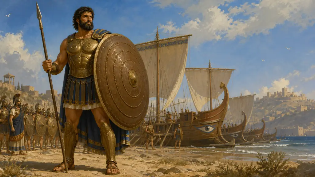 Ο Αίας και τα όπλα του Αχιλλέα — σκηνή 1 από 10.