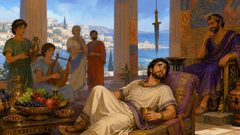 Το ξίφος του Δαμοκλή — σκηνή 1 από 10.
