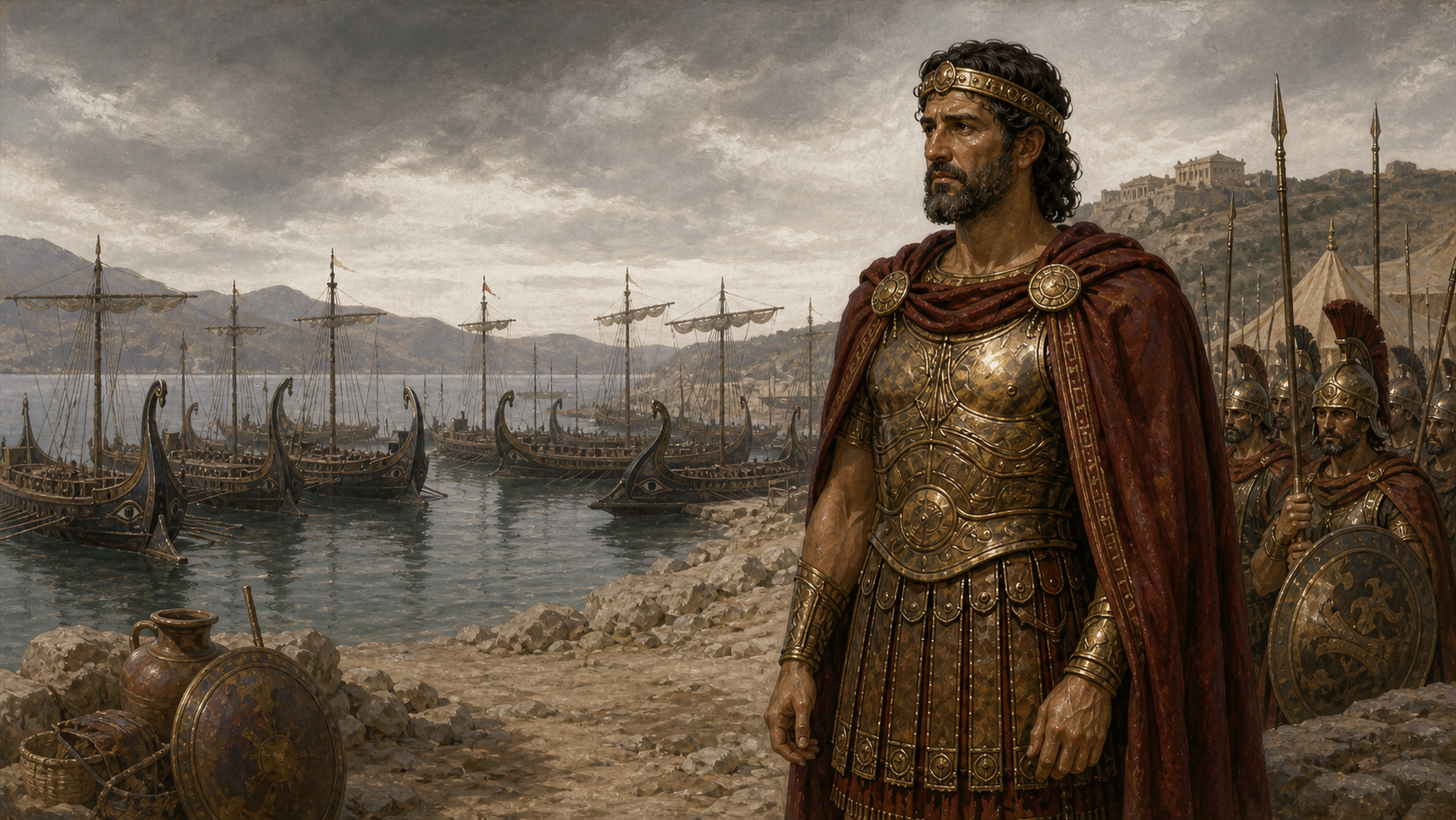 Η Ιφιγένεια στην Αυλίδα — Τα πλοία των Αχαιών μένουν ακίνητα στην Αυλίδα