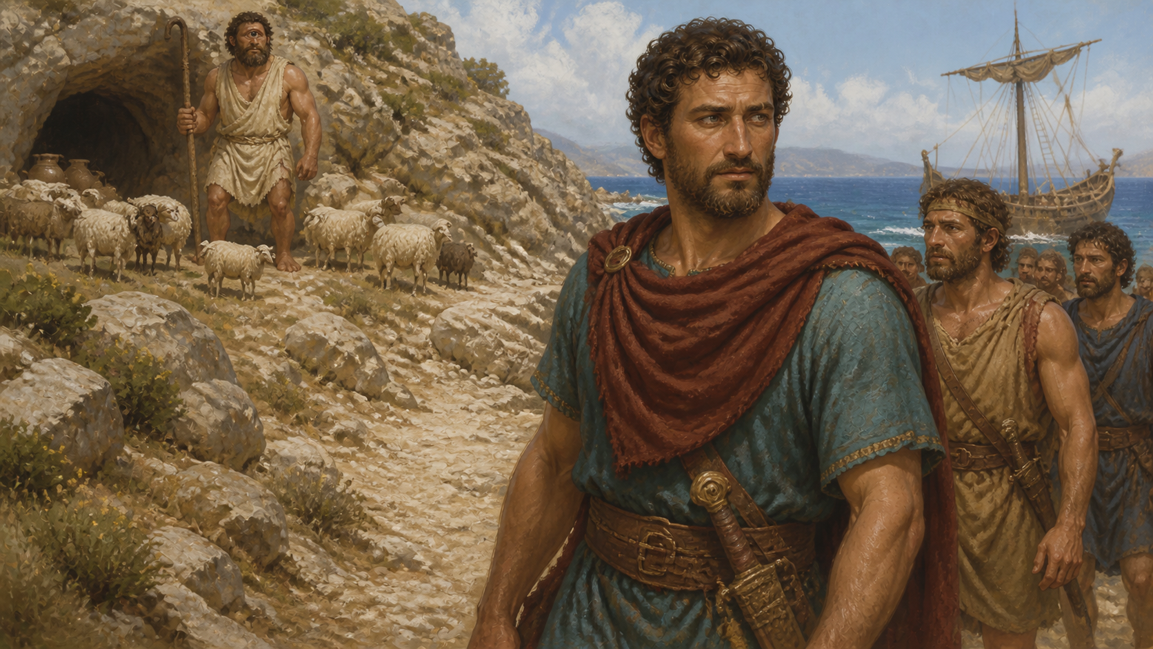 Ο Οδυσσέας και ο Κύκλωπας — island