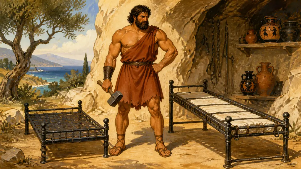 Ο Προκρούστης και το σιδερένιο κρεβάτι — arrival