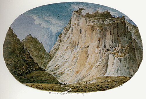 Η σπηλιά του Οδυσσέα στον Παρνασσό (The Cave of Odysseus on Mount Parnassus), James Skene, 1838–1845