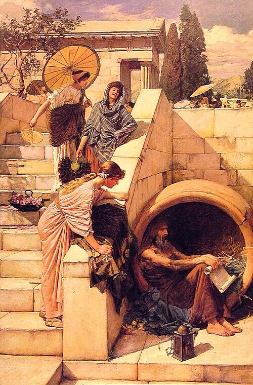 Diogenes, John William Waterhouse, 1882
