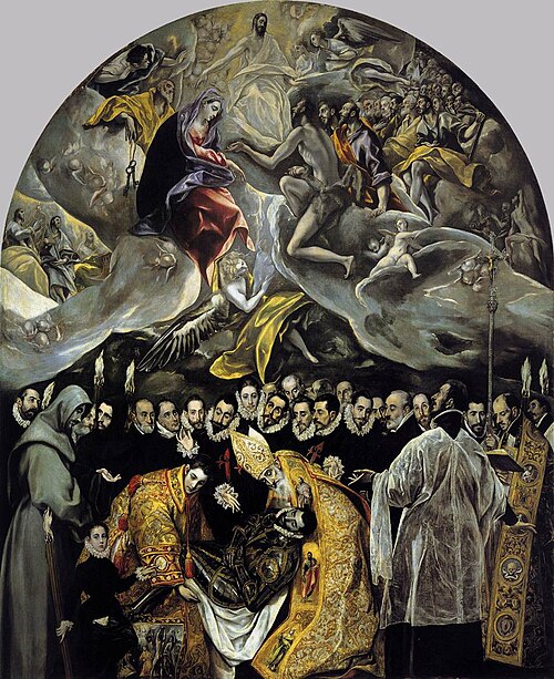 El entierro del conde de Orgaz, 1586–1588
