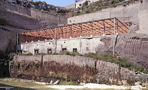 The Villa of the Papyri at Herculaneum, where the Epicurean library was found