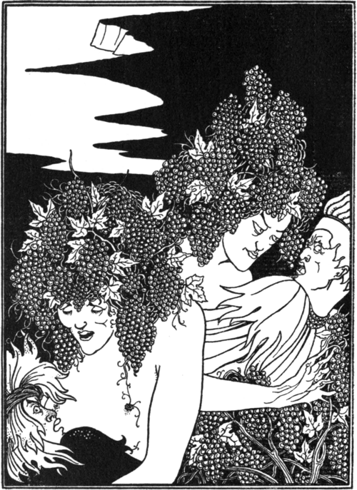 «Αληθής Ιστορία» (A True Story): A snare of vintage, Aubrey Beardsley, 1894