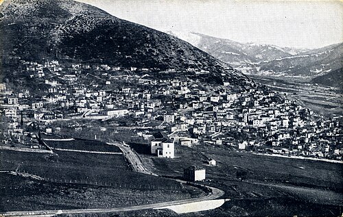 Καρπενήσι (Karpenisi), his birthplace, postcard c. 1910