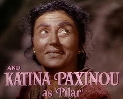 Η Κατίνα Παξινού ως Pilar στο «For Whom the Bell Tolls» (1943), ρόλος που της χάρισε το Όσκαρ