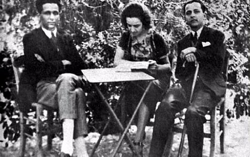 Maria Polydouri with Kostas Karyotakis
