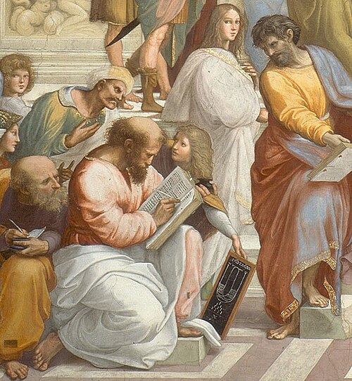 Pythagoras, detail of The School of Athens, Raphael, 1509–1511