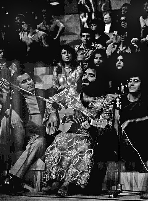 Demis Roussos on the Italian TV show Tutto è pop, Turin, 1972