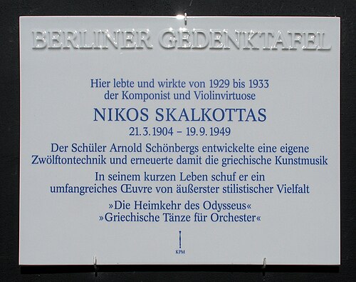 Gedenktafel (memorial plaque), Nürnberger Straße 19, Berlin-Charlottenburg