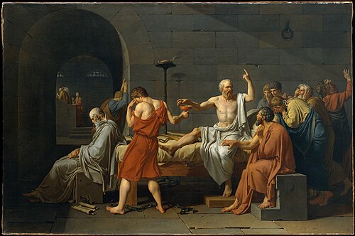 The Death of Socrates, Jacques-Louis David, 1787