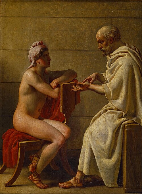 Socrates and Alcibiades, C. W. Eckersberg, 1816