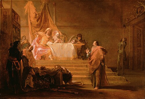 Solon before Croesus, Nikolaus Knüpfer, c. 1650