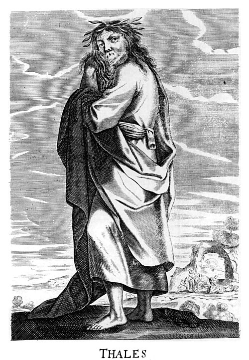 Thales, from Thomas Stanley's History of Philosophy, 1655