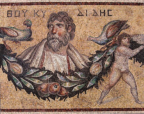 Thucydides, Roman mosaic from Jerash, 3rd century AD, Pergamon Museum