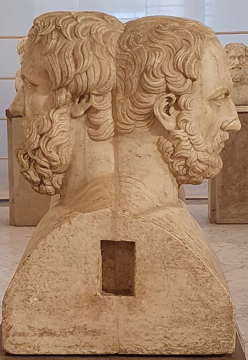 Double herm of Herodotus and Thucydides, Naples