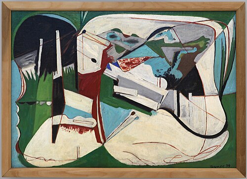 Τοπίο της Ολυμπίας (Landscape of Olympia, green), 1934