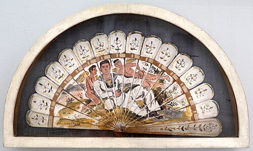 Ναύτης και ερωτιδείς (Sailor and cupids, on a fan), 1943